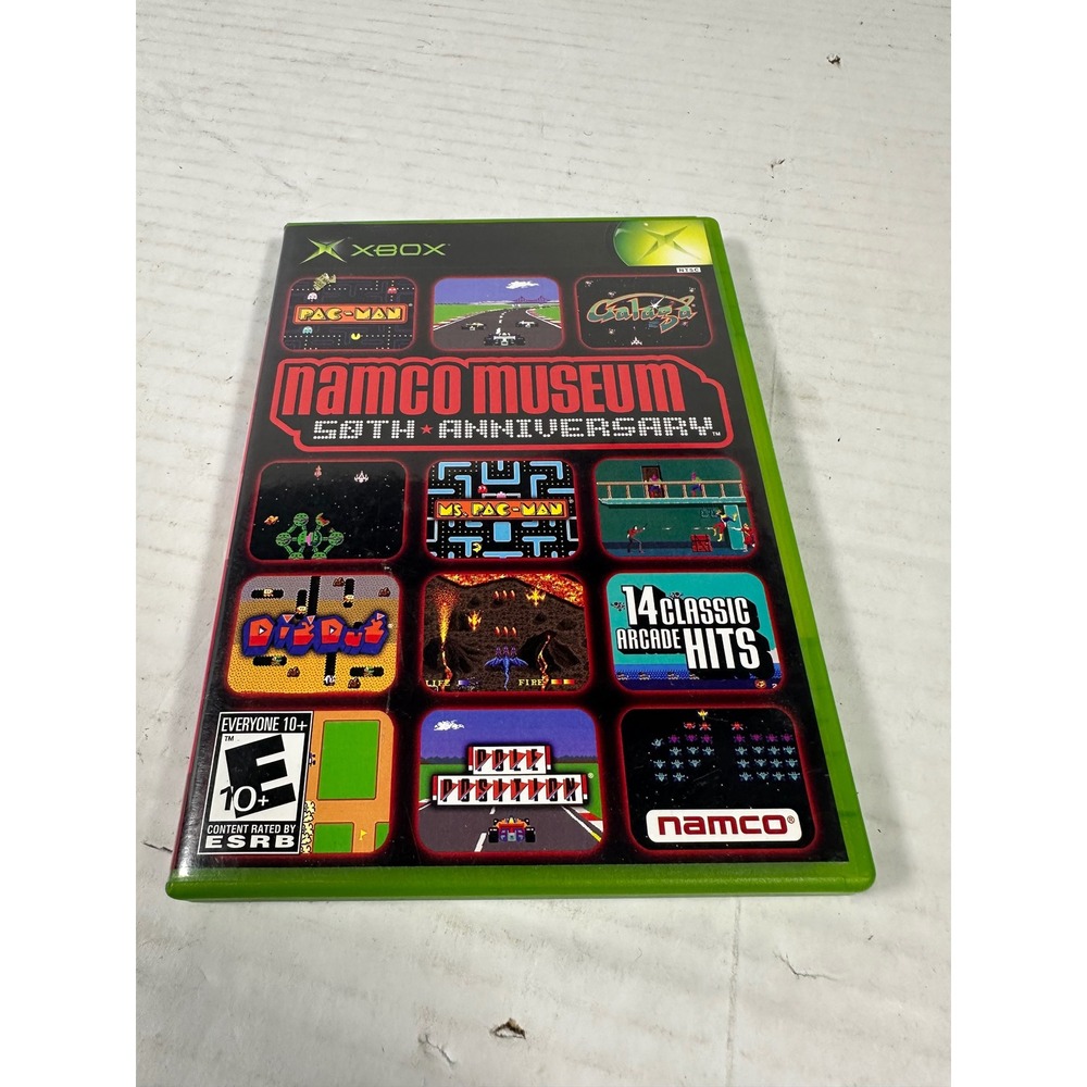 Namco Museum 50th Anniversary Microsoft Xbox 2005 Arcade Classics 14 Hits CIB